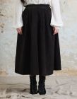 "Yana" corduroy skirt black