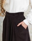 "Yana" corduroy skirt chestnut