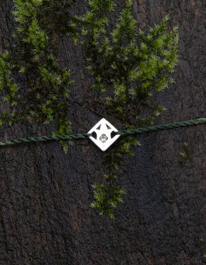 "Primula minor" bracelet in silver and peridot