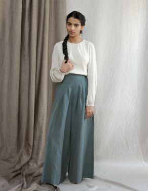 "Vivika" palazzo pants sage green