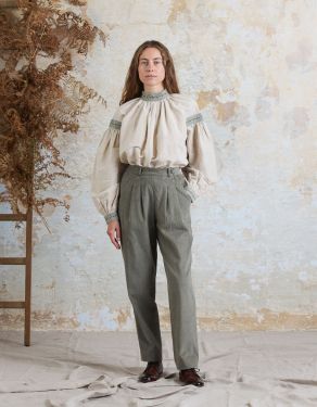  "Yana" corduroy pants mint green